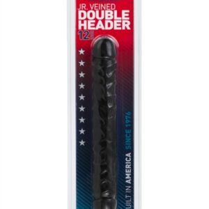 Jr. Veined Double Header 12 Inches - Black