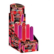 Jumbo Cock Pops - 6 Piece Display - Assorted Fruit Flavors